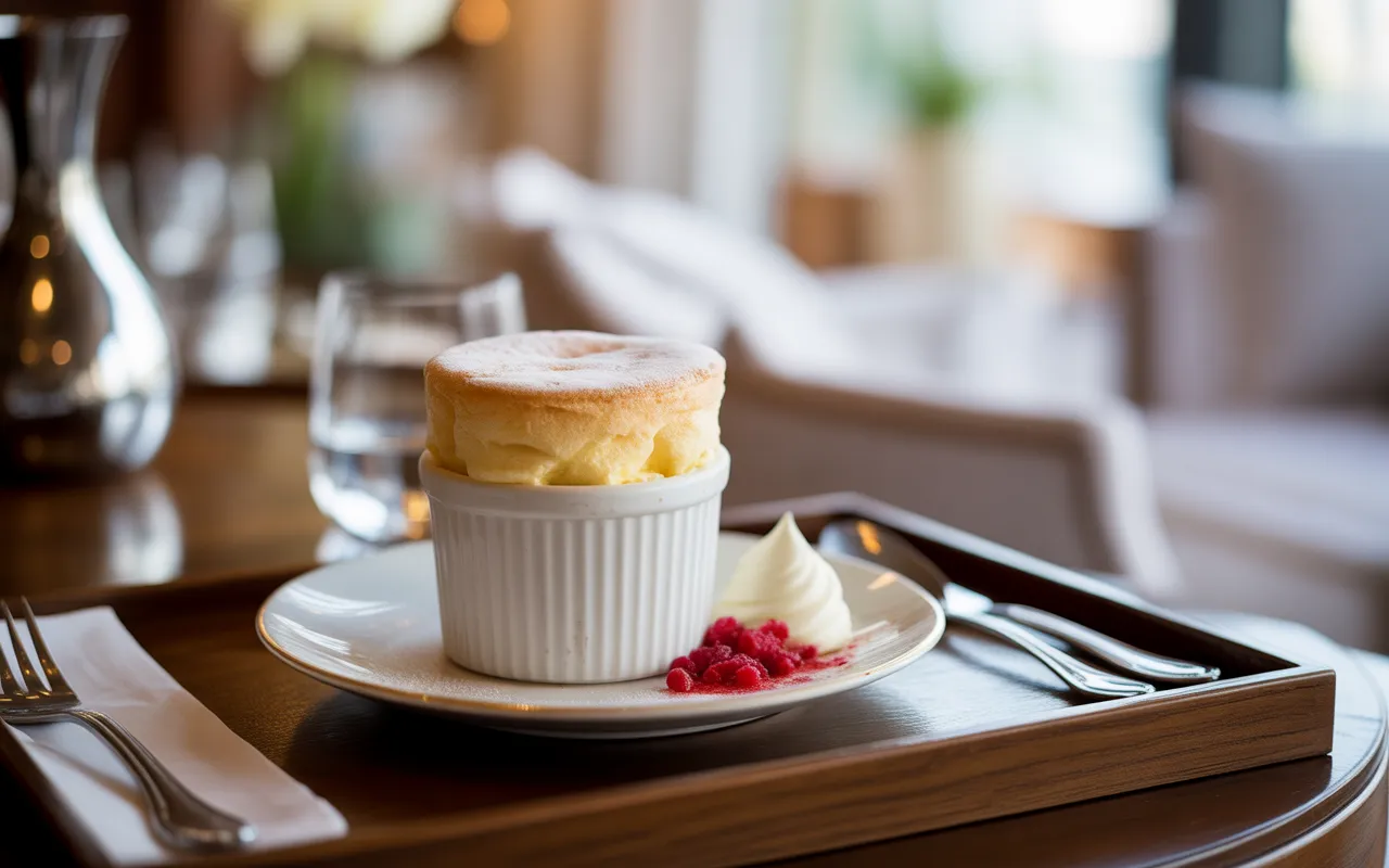 Desserts pour room service : pourquoi le soufflé glacé est un format idéal pour l’hôtellerie (Les Saveurs de René)