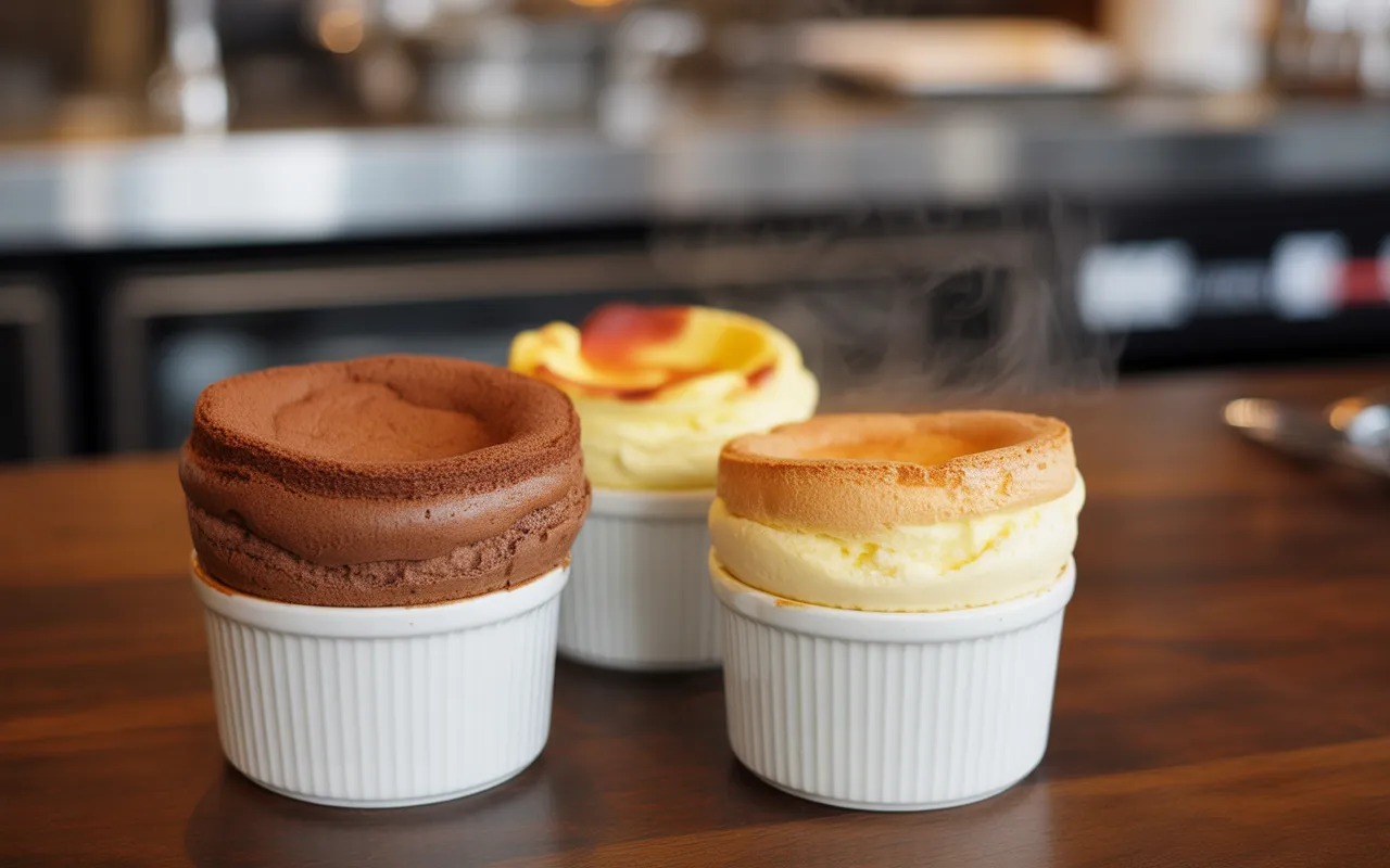 Dessert traiteur : soufflés surgelés Les Saveurs de René via Transgourmet