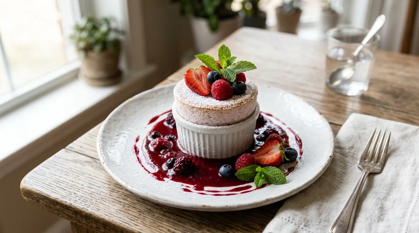 Dessert à l’assiette : valoriser un soufflé glacé (Les Saveurs de René) en restauration