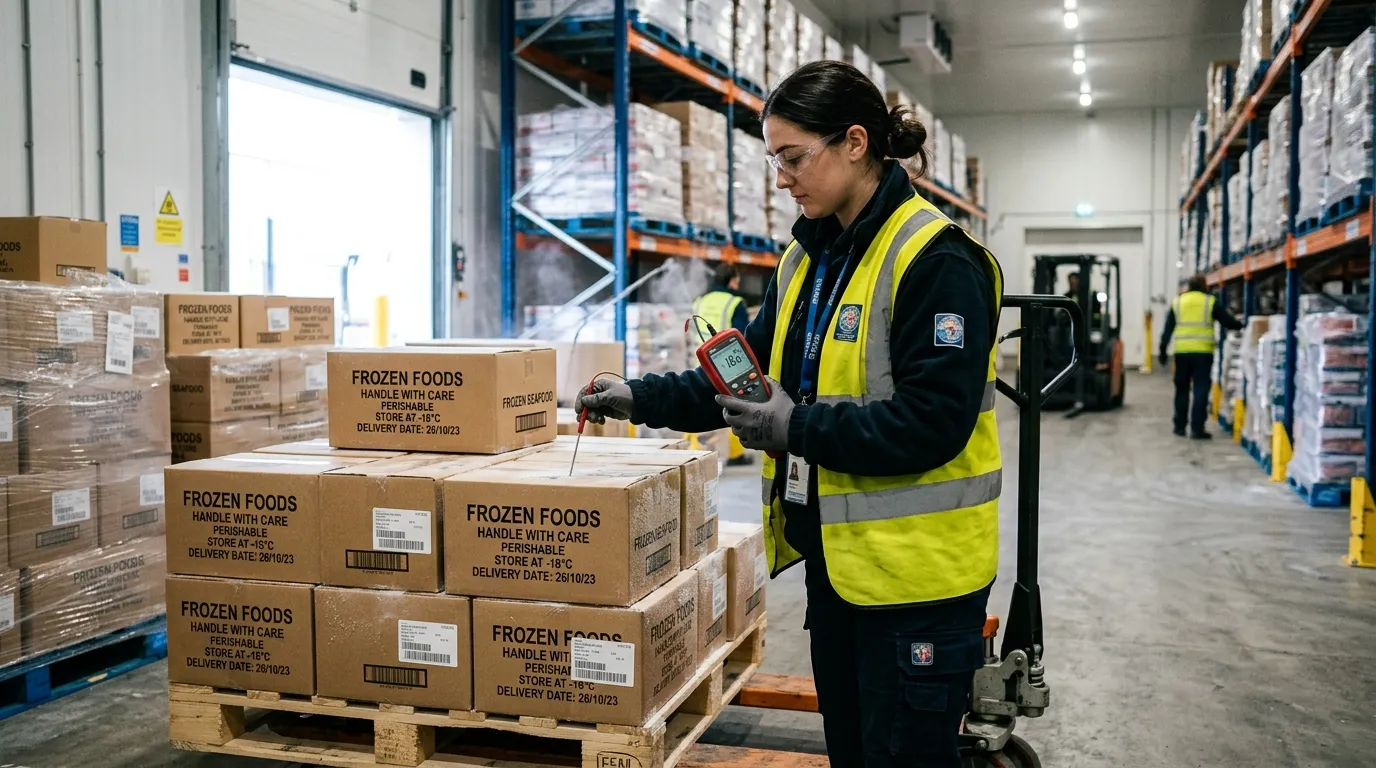 Contrôle à réception d'une livraison surgelée : quelles preuves de température conserver ?
