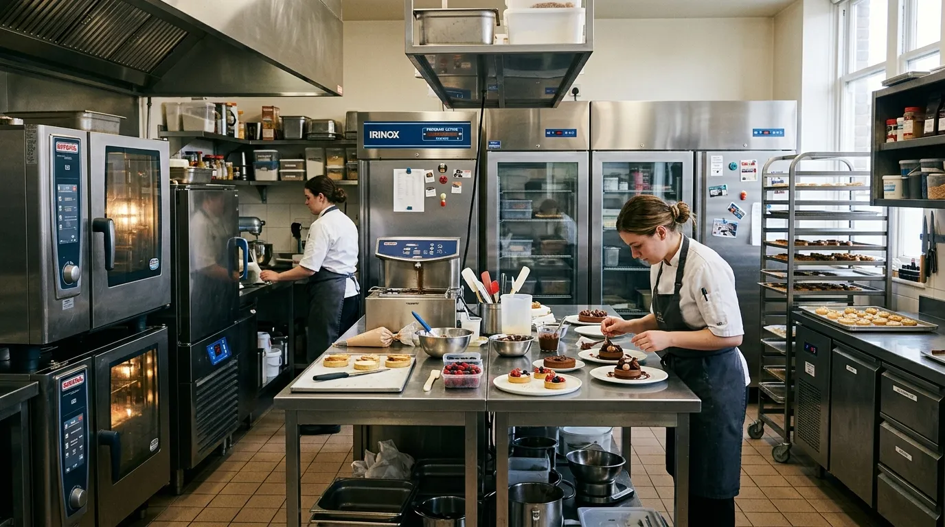 Équiper une cuisine professionnelle pour le poste dessert : four, cellule et capacité de froid