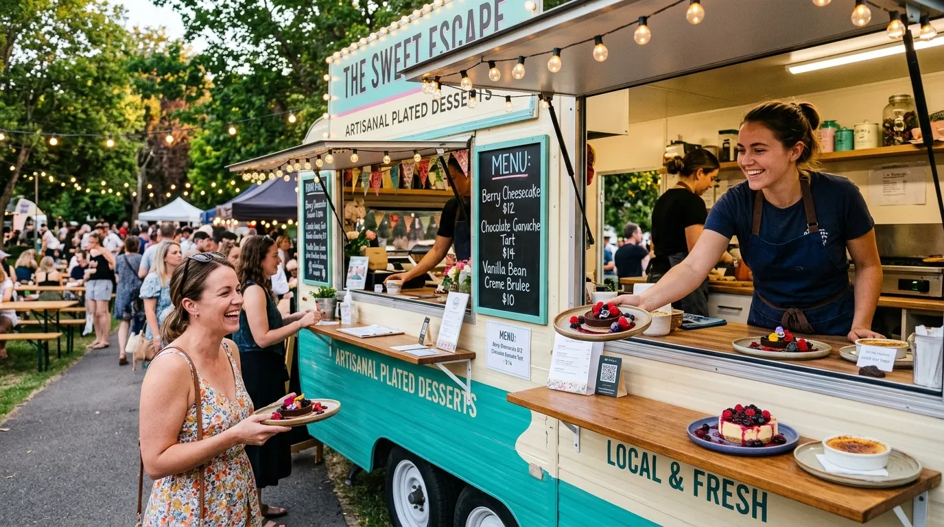 Food truck et restauration mobile : tenir une offre dessert sans poste de pâtisserie