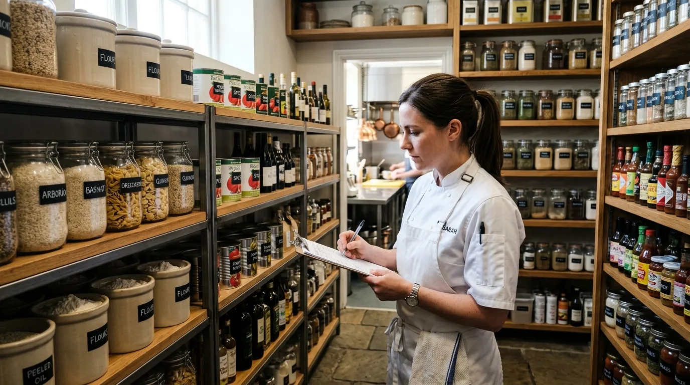 Inventaire en cuisine de restaurant : méthode et fréquence pour fiabiliser ses stocks