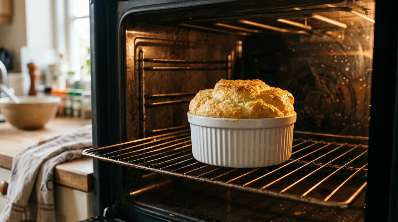 La montée du soufflé au four : ce qui se passe minute par minute