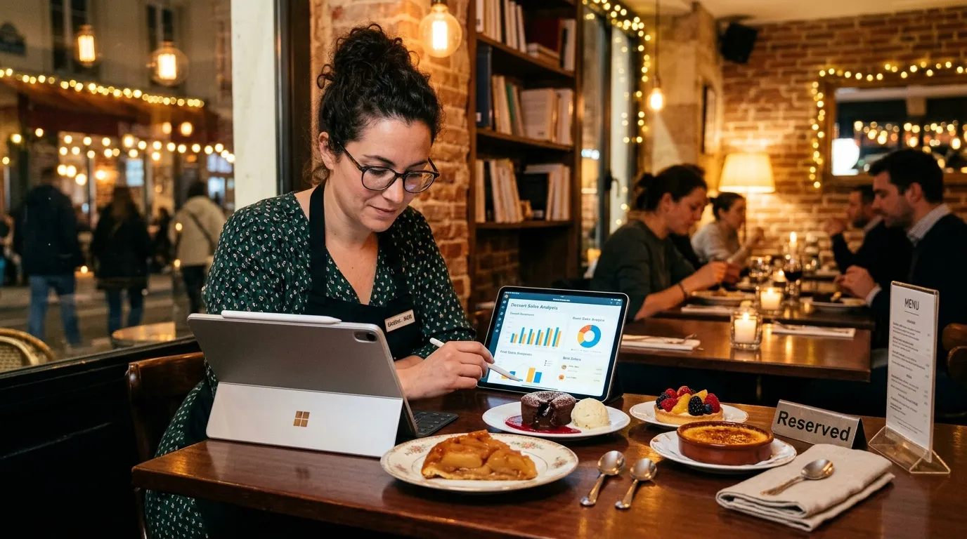 Logiciel de caisse en restaurant : comment exploiter les données de vente pour arbitrer sa carte des desserts