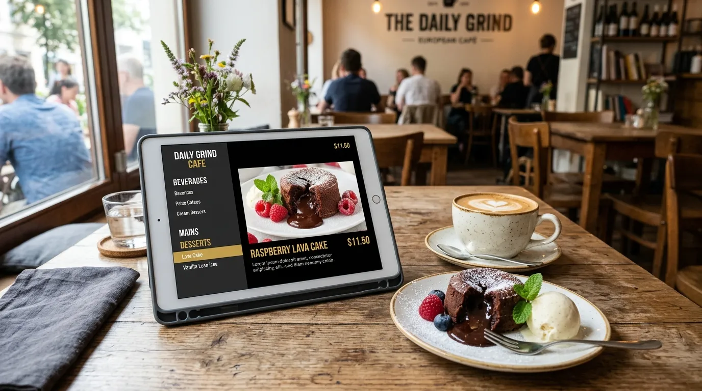 Menu QR et carte digitale : comment mettre le dessert en avant au bon moment