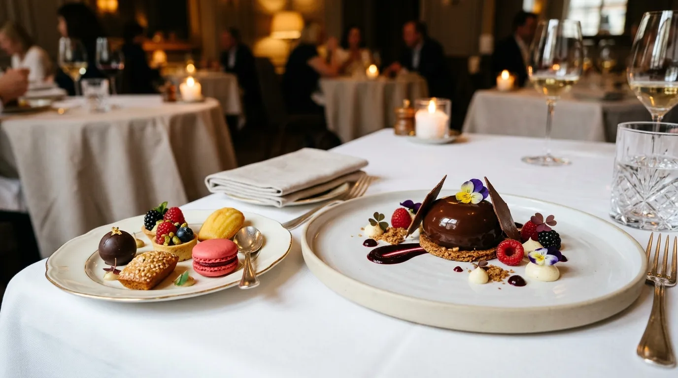 Mignardises et petits fours au restaurant : quelle place à côté du dessert à la carte ?