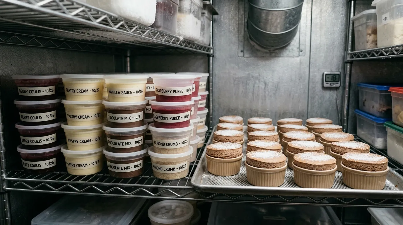 Organiser son congélateur en cuisine pro : rotation FIFO et stockage des soufflés
