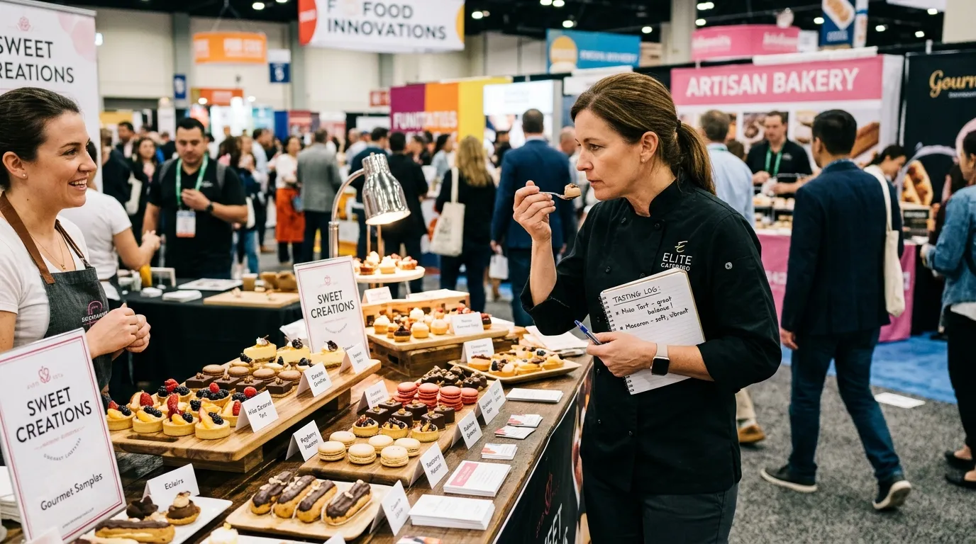Salons professionnels de la restauration : préparer sa visite pour sourcer une offre dessert